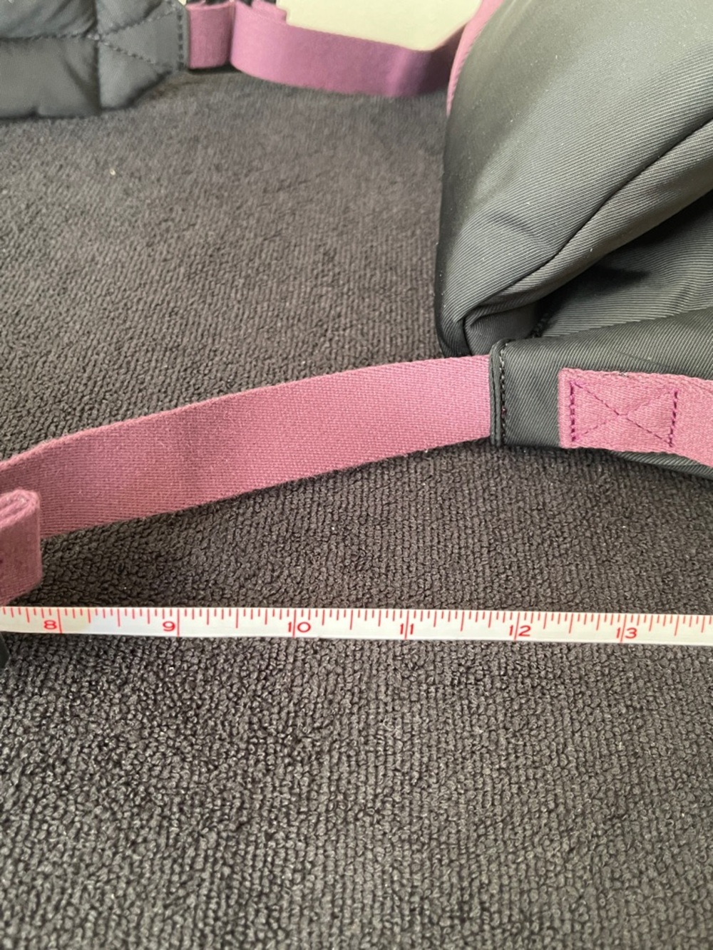 Coach Black Crossbody Bag with Purple Strap - Picture 9 of 9